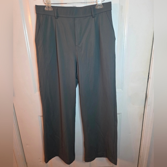 Halara Flex High Waisted Pocket Wide Leg Pants in Deep Aquamarine Size Large - Picture 2 of 9